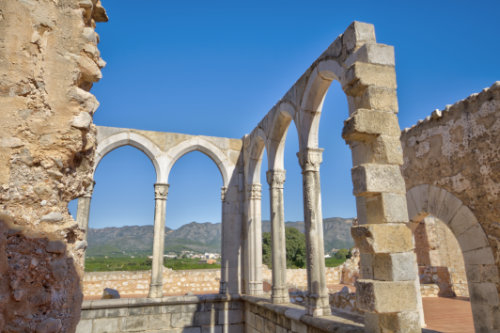 Claustro superior del palacio abacial del monasterio dela Valdigna